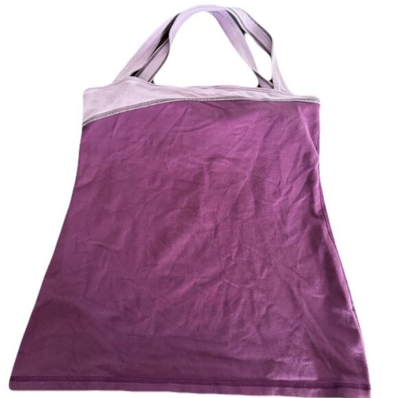 Lululemon Tank Top Built In Bra Size 8 Purple - Picture 1 of 6